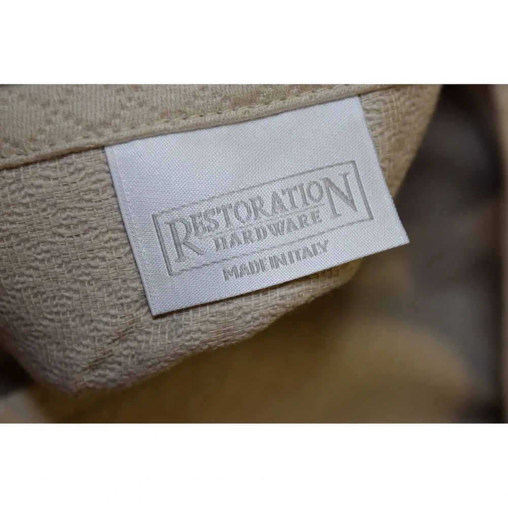 Restoration Hardware Emperor's Delight BEE Bedding EURO Cotton Pillow Sham Italy